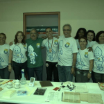 Diretor do Icict com parte da equipe da campanha Fiocruz pra Você 2013