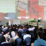 Público presente na exibição do vídeo 'Democracia e Saúde', em evento na Ensp